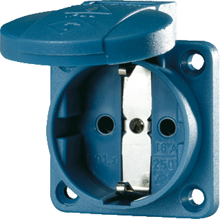 MENNEKES 11011 1-voudig Aanbouwcontactdoos IP54 Blauw