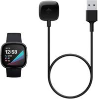 Official Fitbit Versa 3 / Sense Charging Cable ,Black - thumbnail