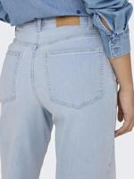 Only Onlmadison Blush Hw Wide Dnm Cro495 Noos Loose Fit Light Blue Bleached Denim - thumbnail