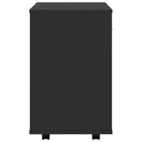 Kast verrijdbaar 46x36x59 cm spaanplaat zwart - thumbnail