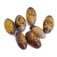 Chakra Edelstenen Shiva Lingam - set van 7 - thumbnail