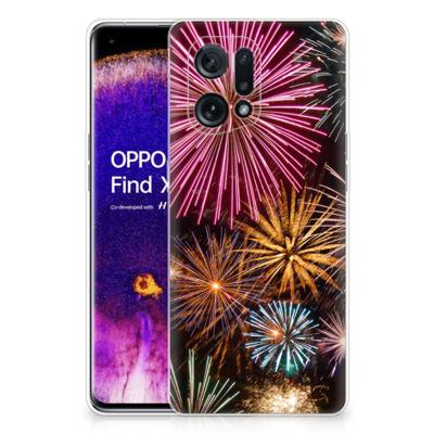 OPPO Find X5 | Sillicone Back Cover | Vuurwerk