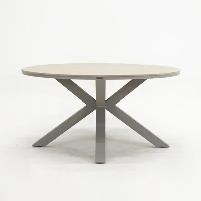 Edison tafel Ø148 cm taupe/teak