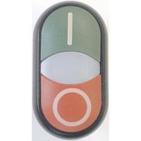 Eaton 284814 M22-DDLF-GR-X1/X0 Dubbele drukknop Kunststof frontring 1 stuk(s) - thumbnail