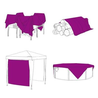 Plantenafdekking met zeilringen 2x3 m PVC