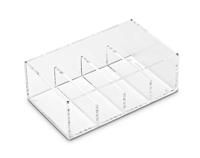 MAUL visitekaartbox acryl met deksel incl. index 11.4x19x7.2cm - thumbnail