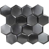 Zelfklevende 3D Wandtegel Cubi Metal - Aluminium & PVC - thumbnail