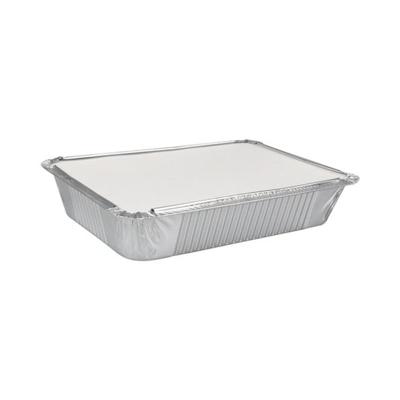 Aluminium bak + deksel 21 x 15 x 4 cm (25 stuks)