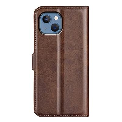 Casecentive Leren Wallet case met sluiting iPhone 15 Pro Max bruin