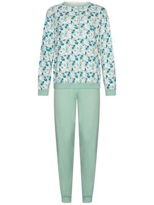 Warme katoenen pyjama bloemen