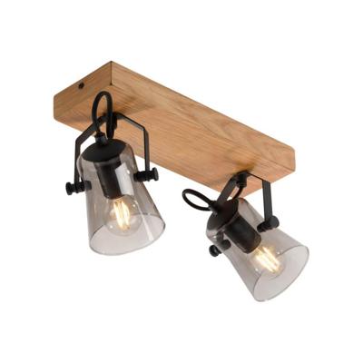 Just Light PlafondlampGreen Langstrom hout 2-lichts - 11448-79