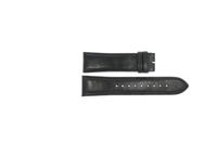 Esprit horlogeband ES100981-40 Leder Zwart 24mm + zwart stiksel - thumbnail