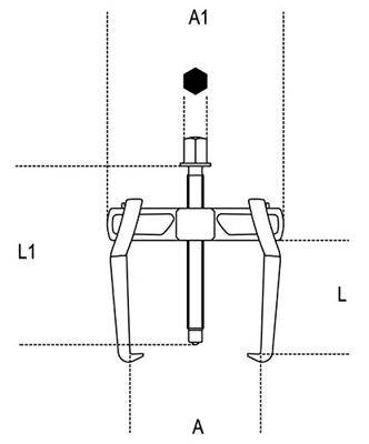 Beta Twee-armige trekkers 1500N/5 - 015000605