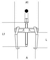 Beta Twee-armige trekkers 1500N/5 - 015000605 - thumbnail
