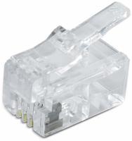 Quadrios RJ10 Modulaire stekkerset, aantal polen 4P4C - niet afgeschermd, 15 st. Stekker, recht 1906C161 15 stuk(s) - thumbnail
