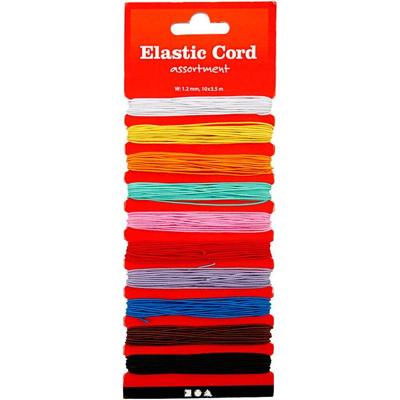 Elastiek creativ company 10 kleuren 3.5m | 10 stuks