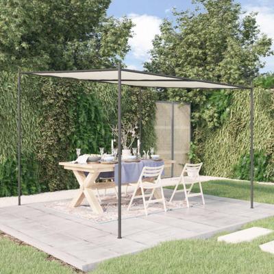 VidaXL Prieel 3x3 m 180 g/m² stof en staal wit VidaXL Prieel 3x3 m 180 g/m² stof en staal wit