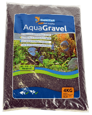 Aqua Grind Kristalzwart 1-2Mm4 Kg aquaria Superfish - Superfish