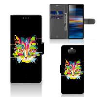 Sony Xperia 10 Leuk Hoesje Cat Color - thumbnail
