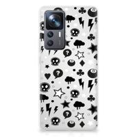 Silicone Back Case Xiaomi 12T | 12T Pro Silver Punk - thumbnail