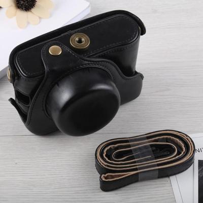Full Body camera PU lederen draagtas met riem voor Fujifilm X100F (zwart)