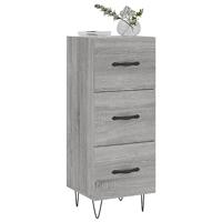 Dressoir 34,5x34x90 cm bewerkt hout grijs sonoma eikenkleurig - thumbnail