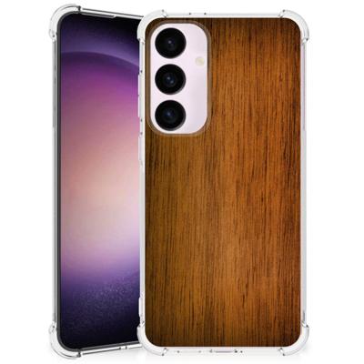Samsung Galaxy S24 Plus Stevig Telefoonhoesje Donker Hout Samsung Galaxy S24 Plus Stevig Telefoonhoesje Donker Hout