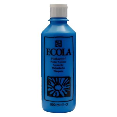 Talens Ecola plakkaatverf flacon van 500 ml, lichtblauw