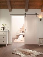 Henderson schuifdeurgarnituur - Rustic - zwart - 2 meter rail - R80/20 - thumbnail