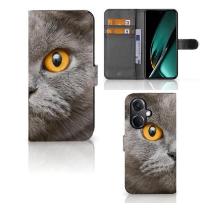 Telefoonhoesje | Met pasjeshouder | OnePlus Nord CE 3 Britse Korthaar Telefoonhoesje | Met pasjeshouder | OnePlus Nord CE 3 Britse Korthaar