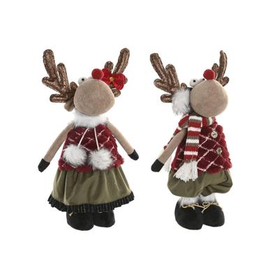 Kerstversiering Home ESPRIT Bruin Rood Groen Rendier 23 x 16 x 41 cm (2 Stuks) Kerstversiering Home ESPRIT Bruin Rood Groen Rendier 23 x 16 x 41 cm (2 Stuks)