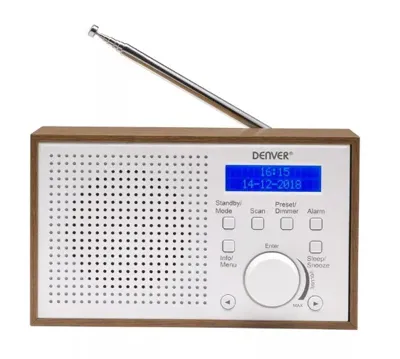 Denver DAB-46 Radio DAB+, VHF (FM) Wit