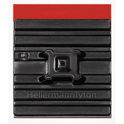 HellermannTyton FMB4APT-I-PA66HS-BK Bevestigingssokkel Zelfklevend 151-02659 Flexibele sokkel, 4-voudige invoeging Zwart 10 stuk(s)