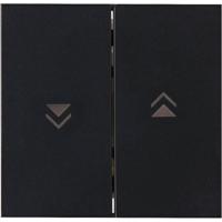 Kopp bedieningswip dubbel met pijlen opdruk mat-zwart HK07 490359008 - thumbnail