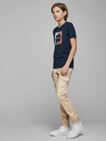 JACK & JONES JUNIOR slim fit broek JJIPAUL beige - thumbnail