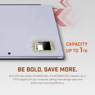 Transcend 300S 512 GB NVMe/PCIe M.2 SSD 2230 harde schijf PCIe NVMe 3.0 x4 Retail TS512GMTE300S