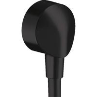 Muuraansluitbocht FixFit E HansGrohe Zonder Terugslagklep Mat Zwart - thumbnail