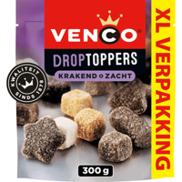 Venco Droptoppers Krakend & Zacht XL Verpakking 300 g bij Jumbo - thumbnail