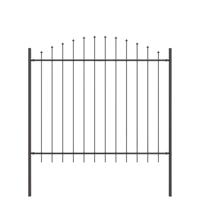 Tuinhek 8 pcs Grijs 170 x 165 cm Gepoedercoat staal - thumbnail