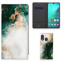 Standcase voor Samsung Galaxy A40 Marmer Groen - thumbnail