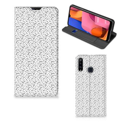 Samsung Galaxy A20s | Hoesje met Magneet | Stripes Dots