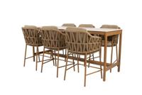 Biarritz high diningset met Soho tafel amber 220 x 75 x 95 cm 4SO - 4so - thumbnail