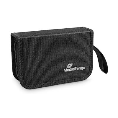 MediaRange BOX98 geheugenkaartdoosje 3 kaarten Nylon Zwart