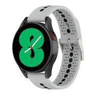 Dot Pattern bandje - Grijs - Samsung Galaxy Watch 4 - 40mm & 44mm Dot Pattern bandje - Grijs - Samsung Galaxy Watch 4 - 40mm & 44mm