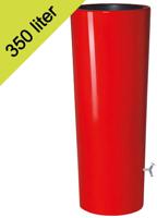 Garantia design regenton rood 350 liter met plantenbak - thumbnail