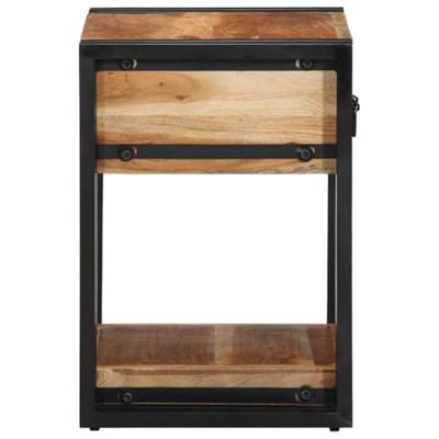 Nachtkastje 2 pcs Bruin 40 x 35 x 50 cm Massief acaciahout