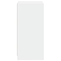 Kledingkast 48x41x102 cm bewerkt hout wit - thumbnail