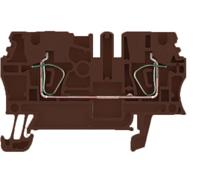 Weidmüller 1683300000 Doorgangsserieklem Spanveer Bruin 100 stuk(s) - thumbnail