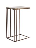 Light & Living Laptoptafel 'Roshan' Travertin, kleur Donkerbruin - thumbnail