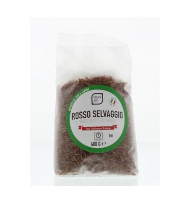 Greenage Rode rijst rosso selvaggio bio 400 Gram